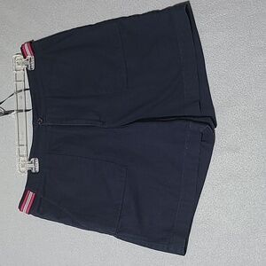 LIZ CLAIBORNE Lizsport Women's Blue Shorts 100% Cotton - Size‎ 14
